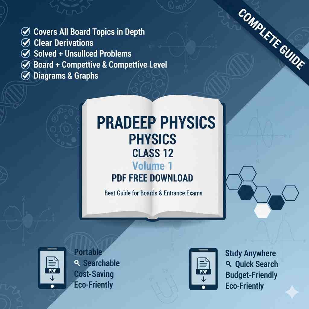 Pradeep Physics Class 12 Volume 1